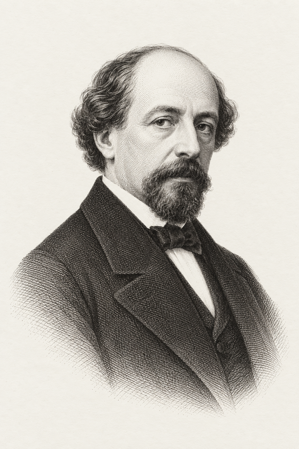 New engraving-style portrait of Léon Foucault.